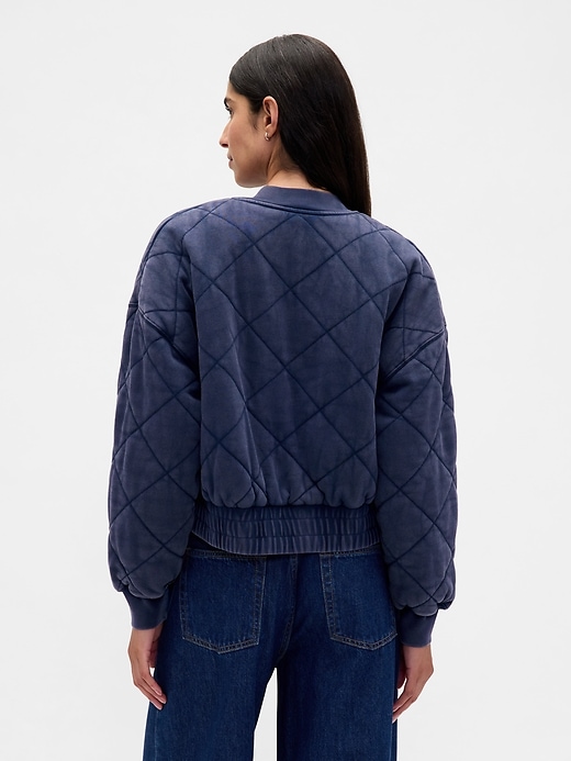 Image number 3 showing, VintageSoft Quilted Bomber Jacket