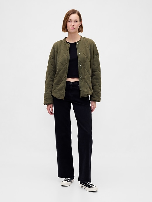 Image number 2 showing, VintageSoft Quilted Oversized Jacket