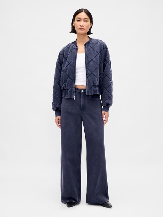 Image number 5 showing, VintageSoft Quilted Bomber Jacket