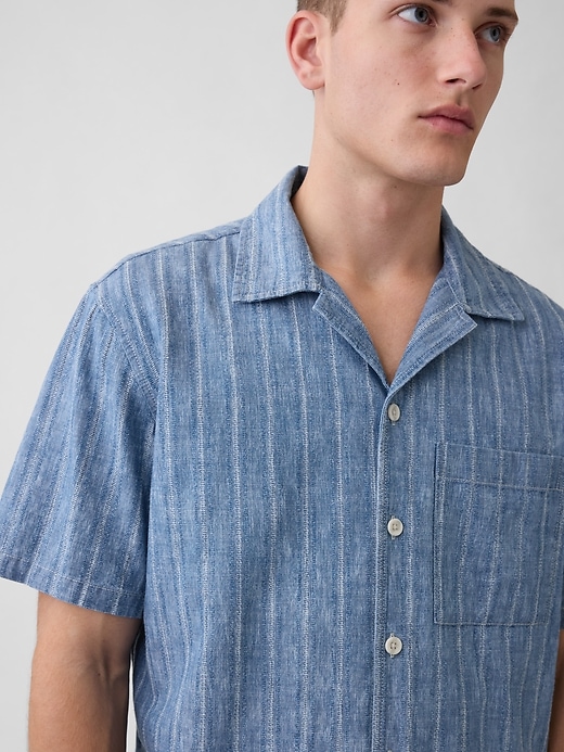 Image number 4 showing, Denim Dobby Resort Shirt