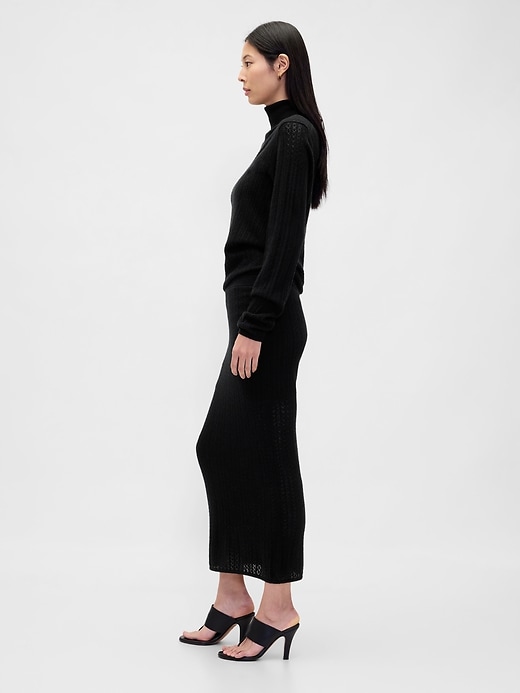 Image number 3 showing, Pointelle Maxi Skirt