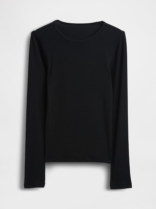 L'image numéro 2 présente T-shirt côtelé moderne