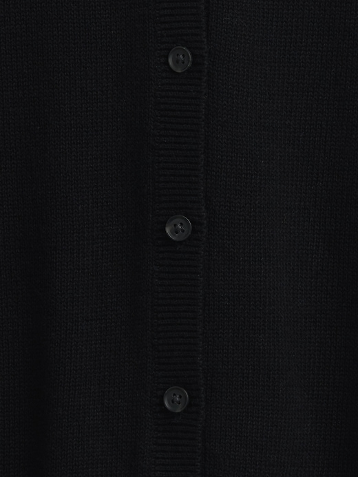 Image number 4 showing, 100% Cotton Relaxed Crop Cardigan Sweater