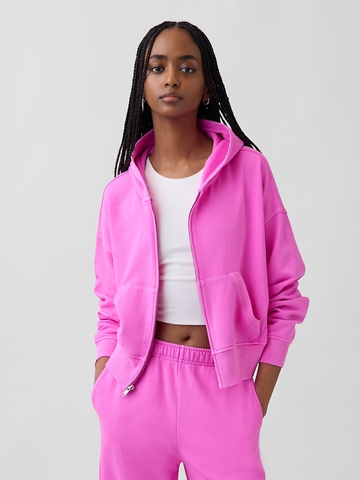 Image number 1 showing, VintageSoft Terry Zip Hoodie