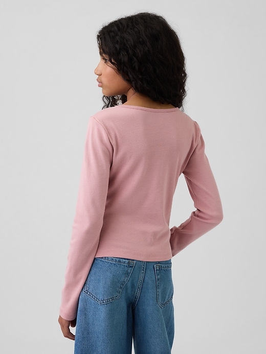 Image number 3 showing, Kids Cross Front Bow T-Shirt