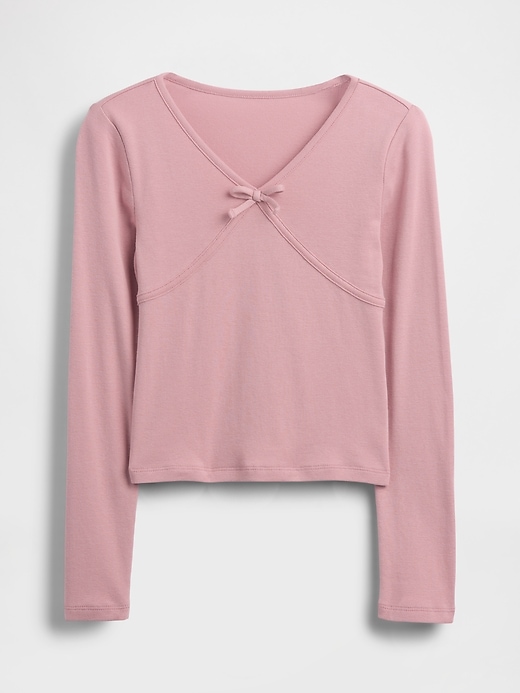 Image number 2 showing, Kids Cross Front Bow T-Shirt