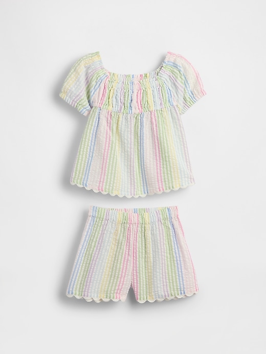 Image number 2 showing, Baby & Toddler Seersucker Stripe Outfit Set