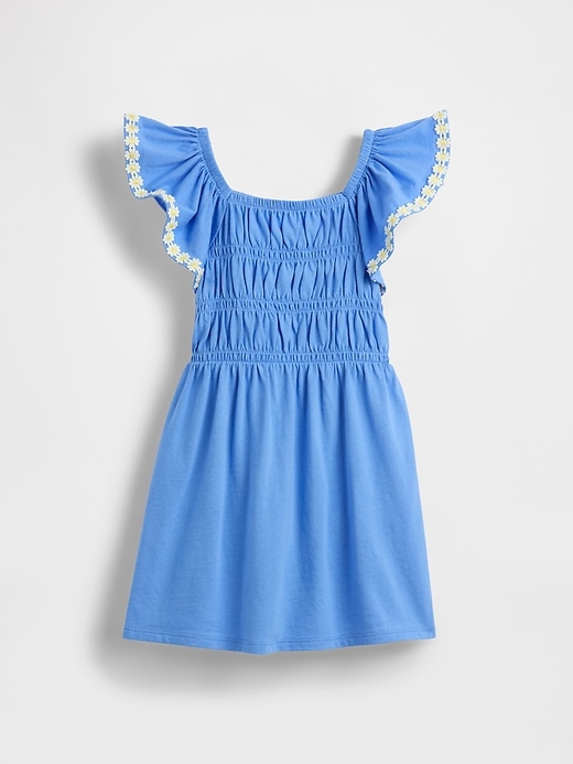 Image number 2 showing, Baby & Toddler Smocked Flutter-Sleeve Dress