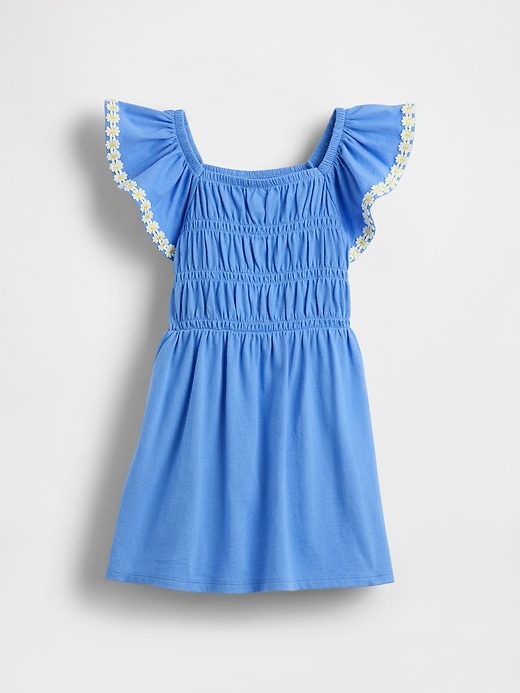 Image number 3 showing, Baby & Toddler Smocked Flutter-Sleeve Dress