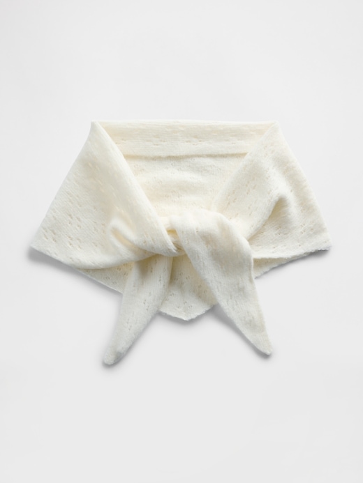 Image number 1 showing, Pointelle Triangle Scarf