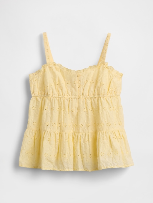 Image number 2 showing, Kids Tiered Eyelet Tank Top