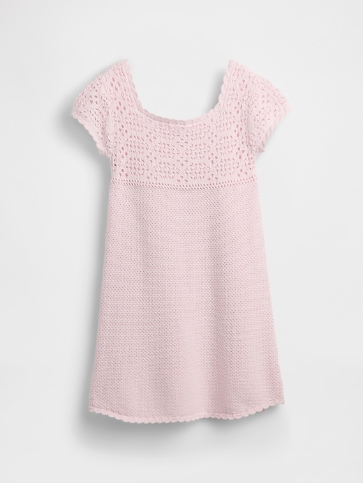 Image number 2 showing, Kids Crochet Sweater Dress