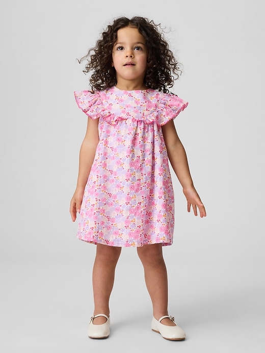 Image number 1 showing, Baby & Toddler Floral Ruffle Dress