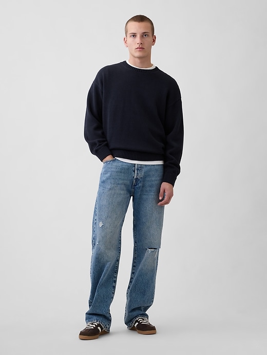 Image number 2 showing, Relaxed Crewneck Crop Sweater