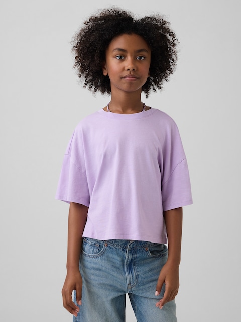 T-SHIRT SURDIMENSIONNÉ DROIT POUR ENFANT