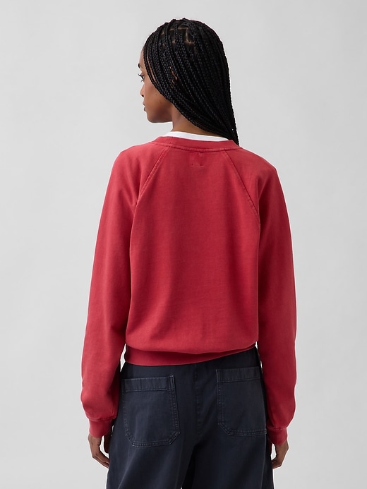 L'image numéro 3 présente Chandail à manches raglan en coton ouaté de jersey bouclette