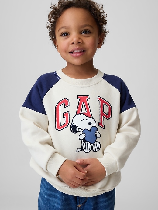 Image number 3 showing, Baby & Toddler Snoopy Logo Raglan Sweatshirt