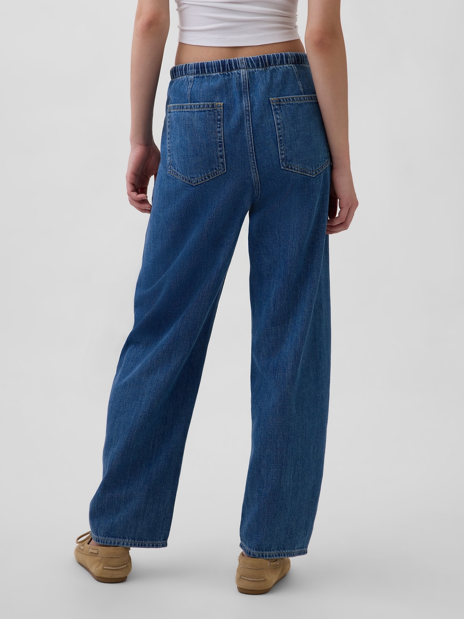 High Rise Easy Barrel Jeans