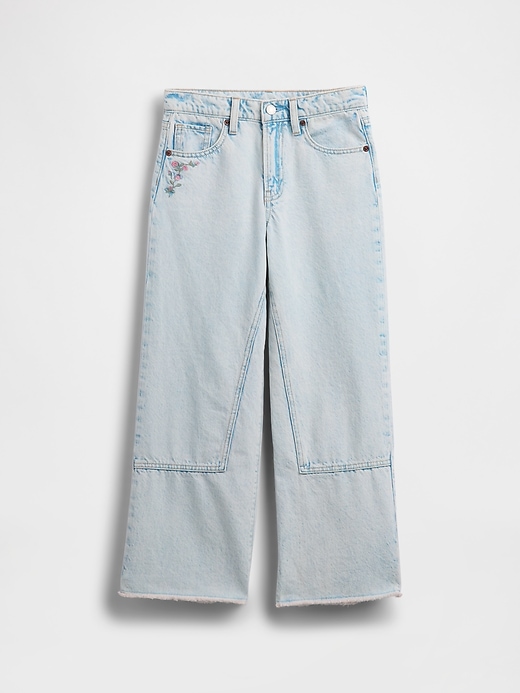 Image number 2 showing, Kids Low Rise Stride Wide-Leg Jeans