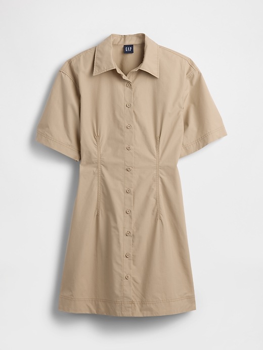 Image number 5 showing, Poplin Mini Shirtdress