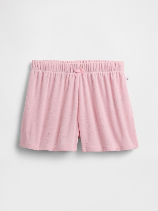 Image number 2 showing, Kids Recycled Pointelle PJ Shorts