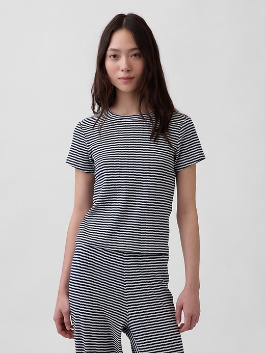 Image number 1 showing, Pointelle PJ T-Shirt