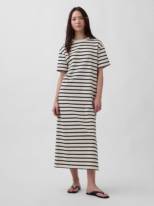 Image number 1 showing, Heavyweight Oversized Maxi T-Shirt Dress