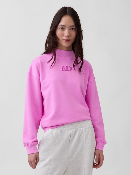Image number 1 showing, Heavyweight French Terry Oversized Mockneck Sweatshirt