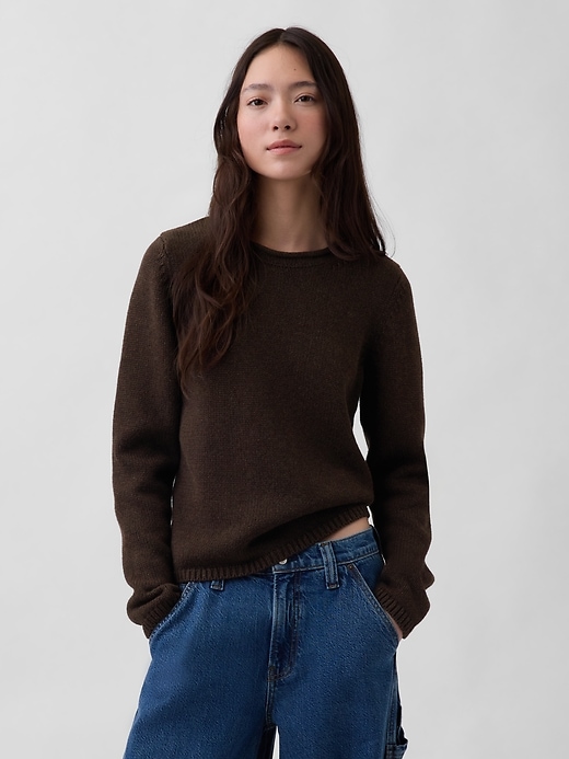 Image number 1 showing, 100% Cotton Rollneck Sweater