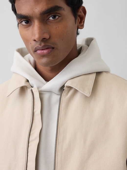 Image number 4 showing, Canvas Bomber Jacket