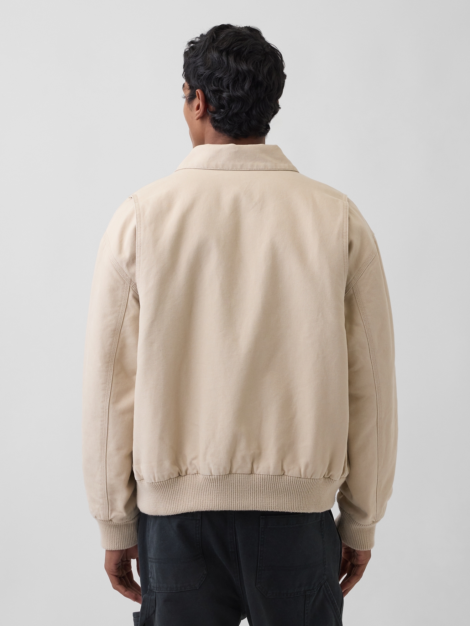 Canvas Bomber Jacket