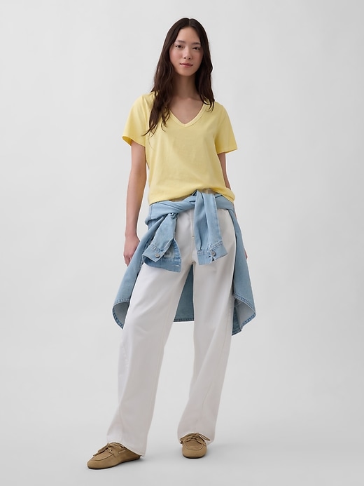 Image number 2 showing, Organic Cotton VintageSoft V-Neck T-Shirt