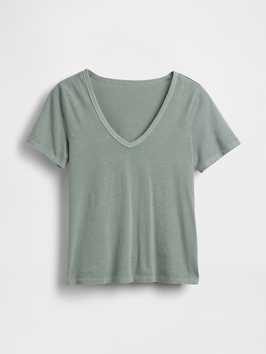 Image number 5 showing, Organic Cotton VintageSoft V-Neck T-Shirt