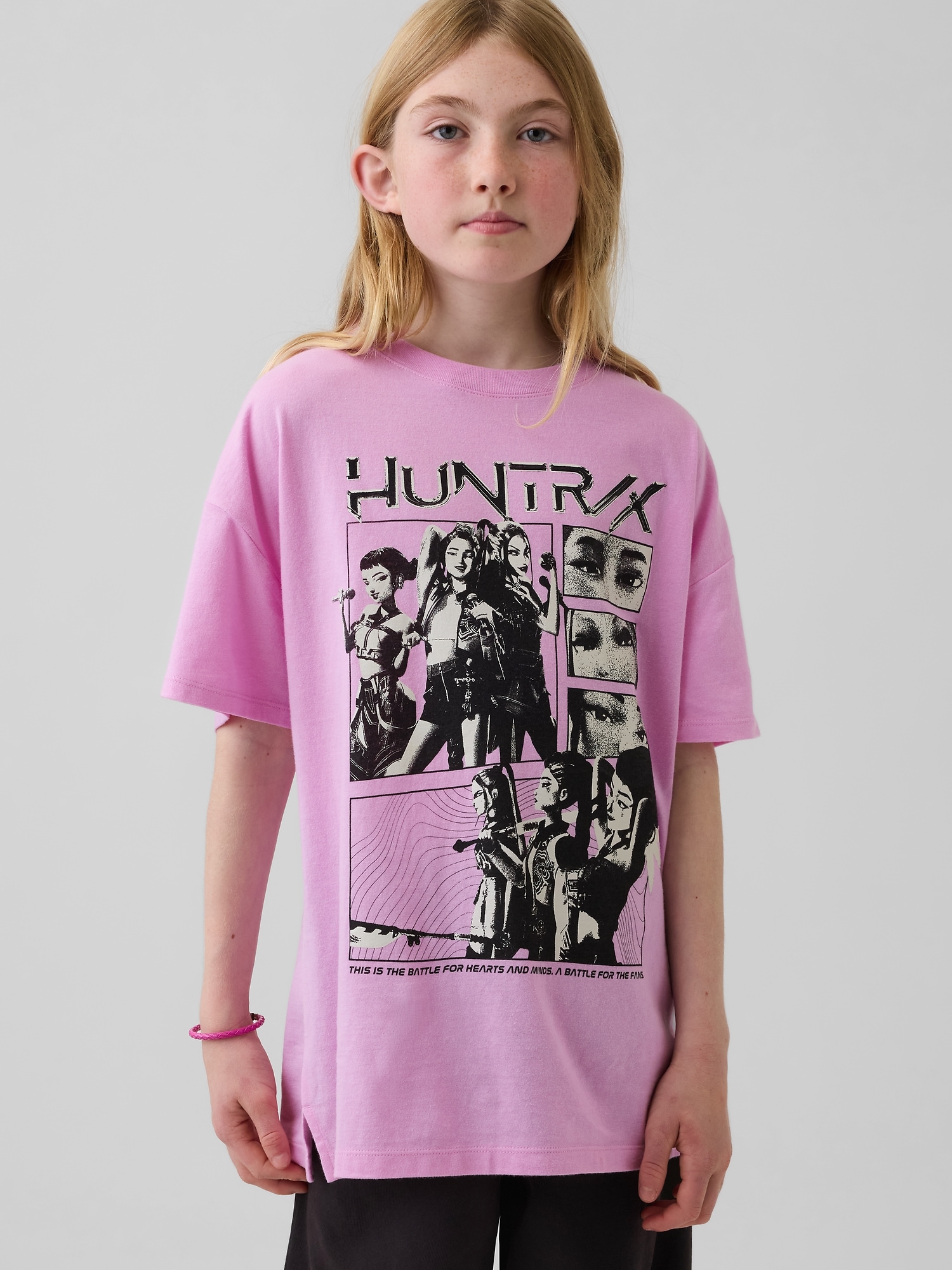 Kids KPop Demon Hunters Graphic Tunic T-Shirt