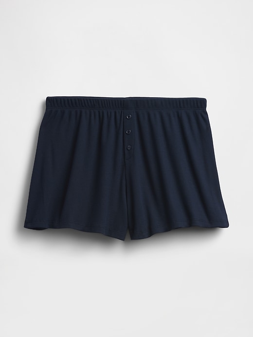 Image number 6 showing, Mini Rib Relaxed PJ Shorts