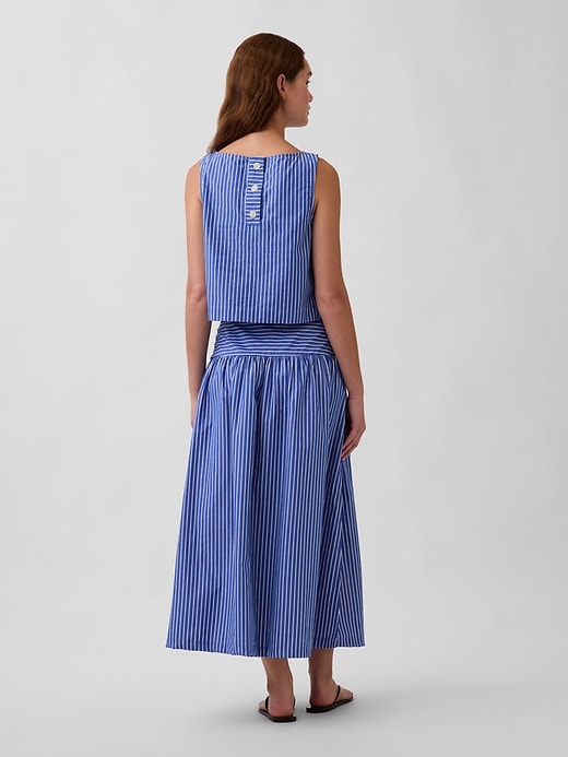 Image number 2 showing, Poplin Drop-Waist Maxi Skirt