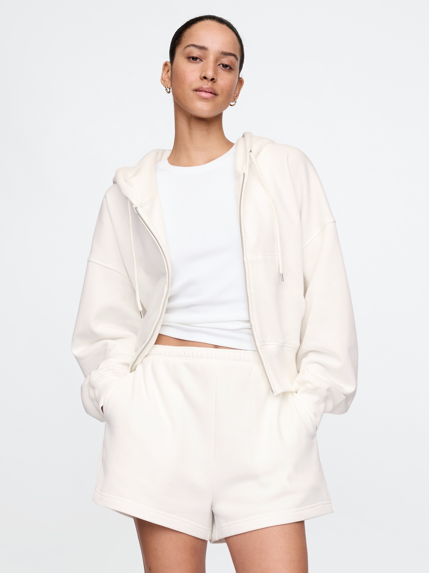 VintageSoft Wedge Zip Hoodie