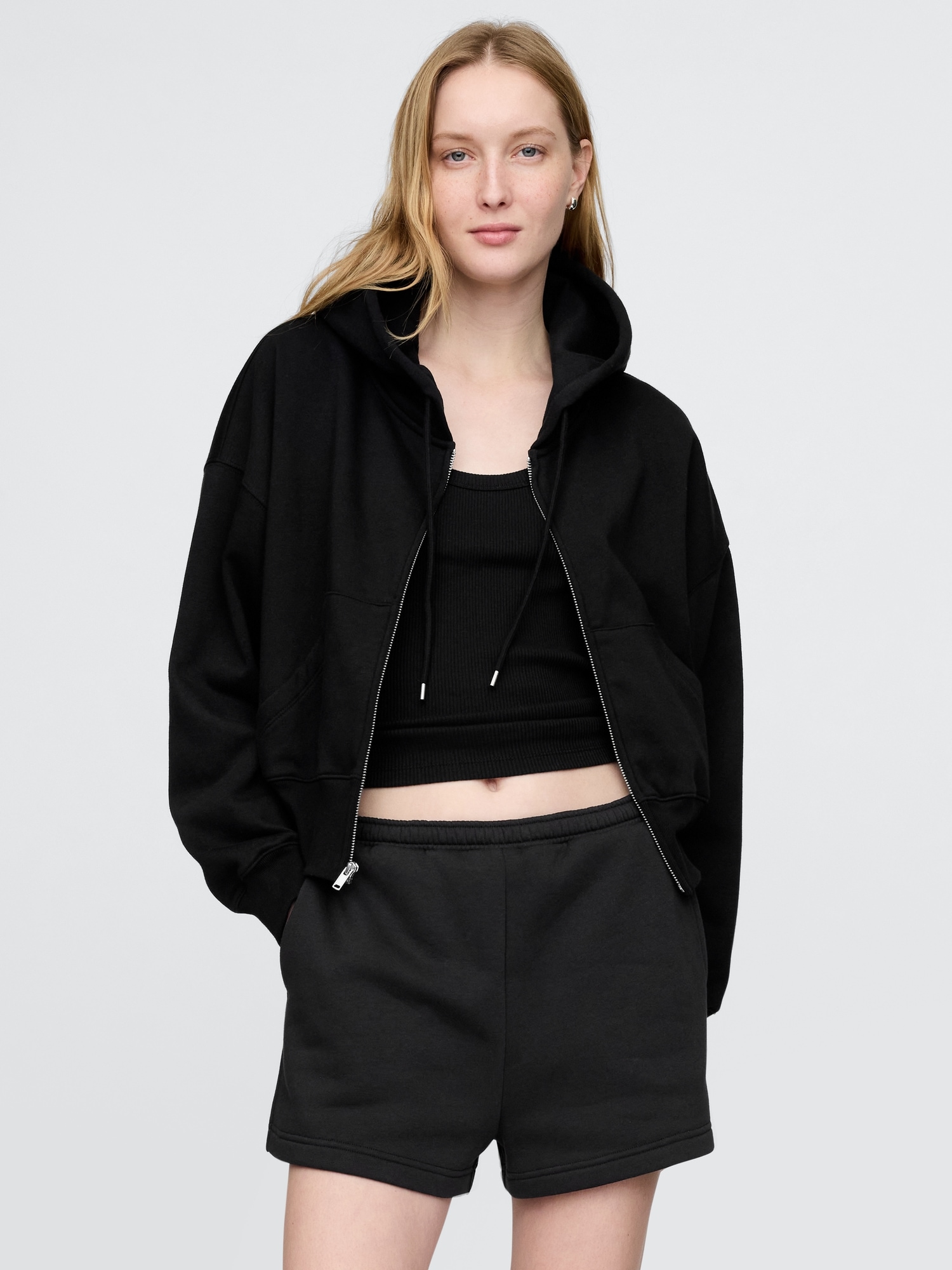 VintageSoft Wedge Zip Hoodie