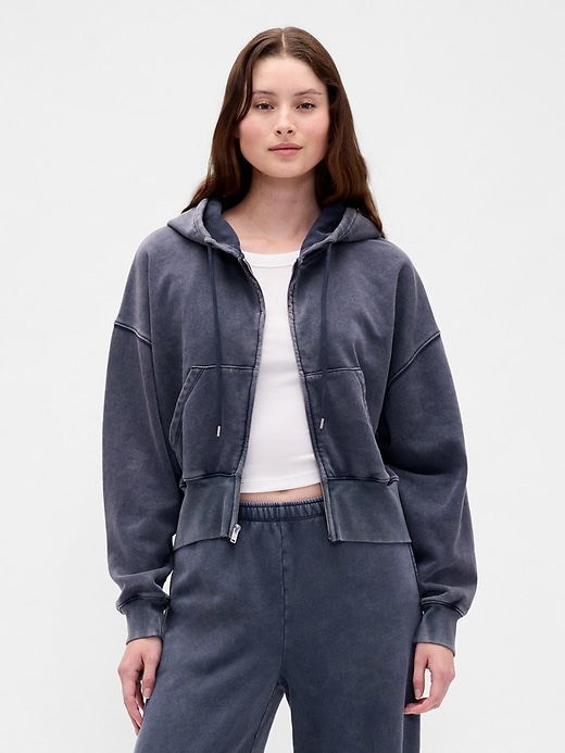 Image number 1 showing, VintageSoft Wedge Zip Hoodie