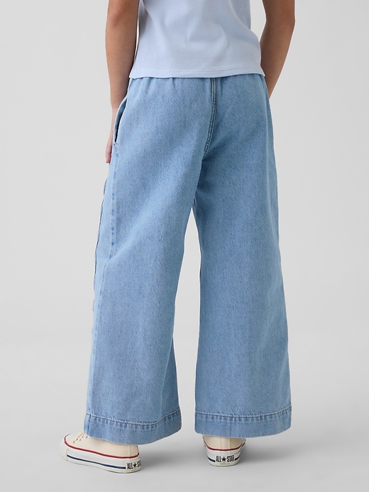 Image number 4 showing, Kids High Rise Stride Easy Wide-Leg Ankle Jeans