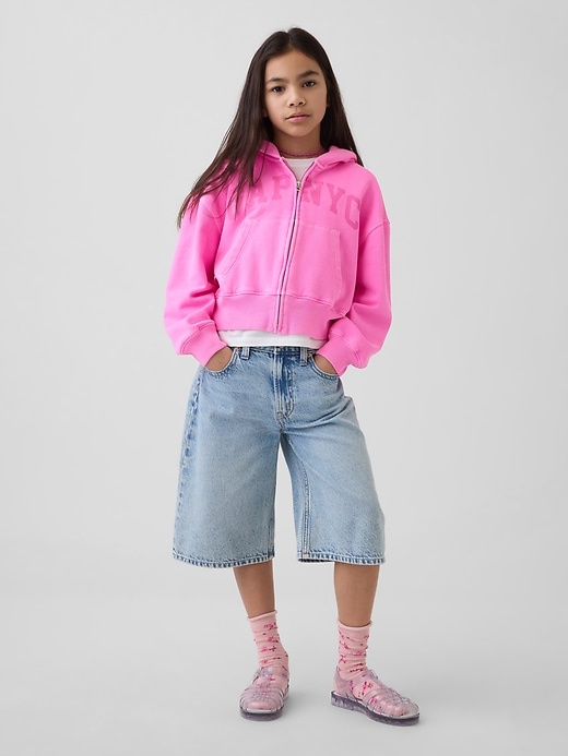 Image number 4 showing, Kids VintageSoft Oversized Logo Zip Hoodie