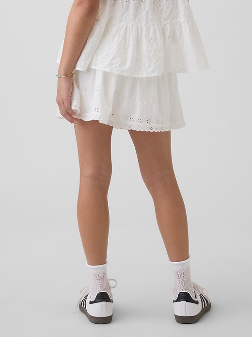 Image number 3 showing, Kids Eyelet Foldover Skort