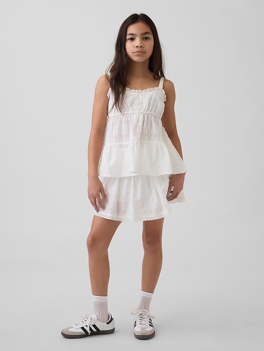 Image number 4 showing, Kids Tiered Eyelet Tank Top