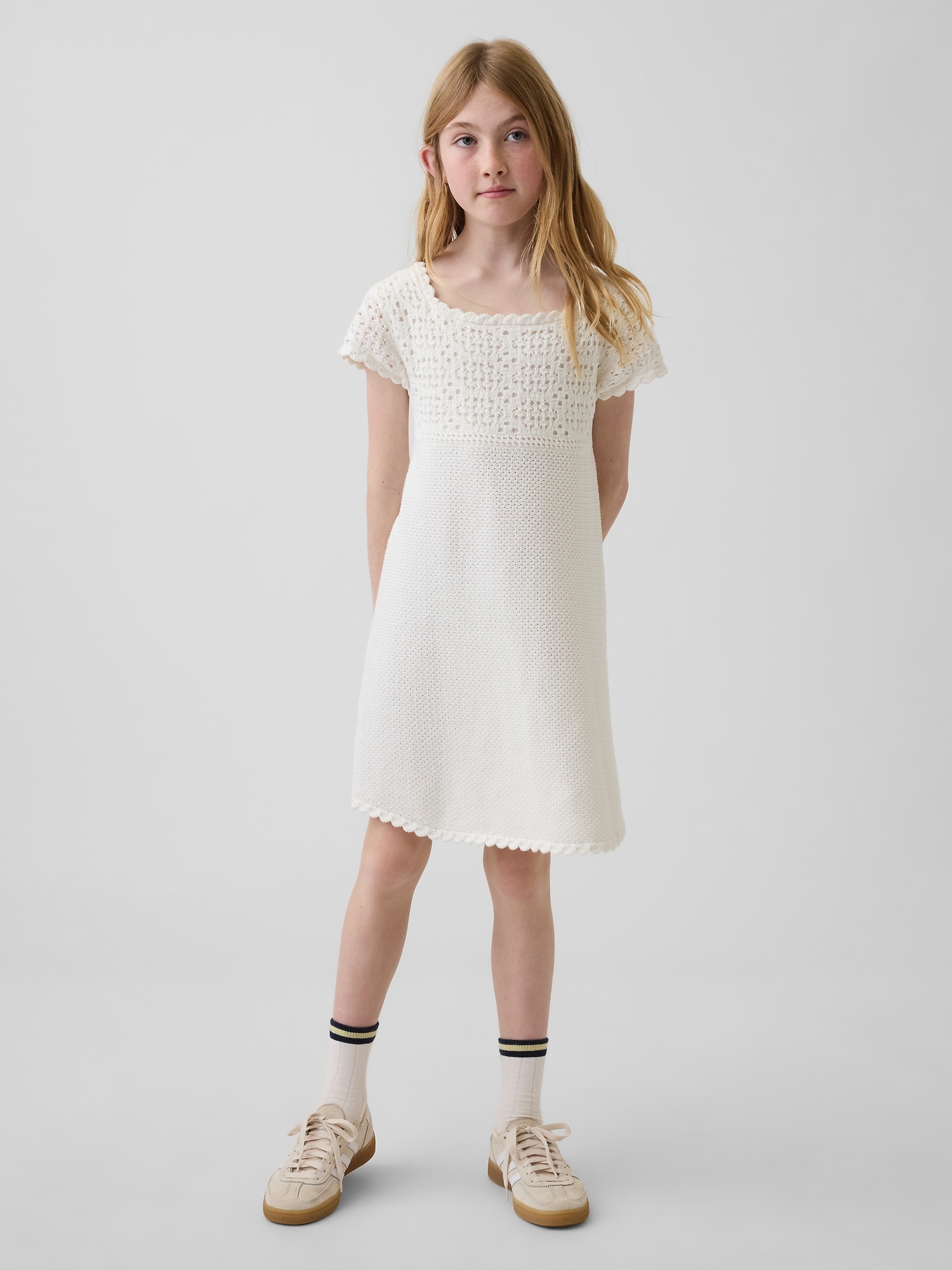Kids Crochet Sweater Dress