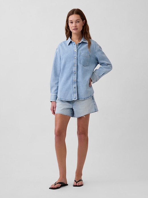 Image number 2 showing, UltraSoft Denim Oversized Shirt