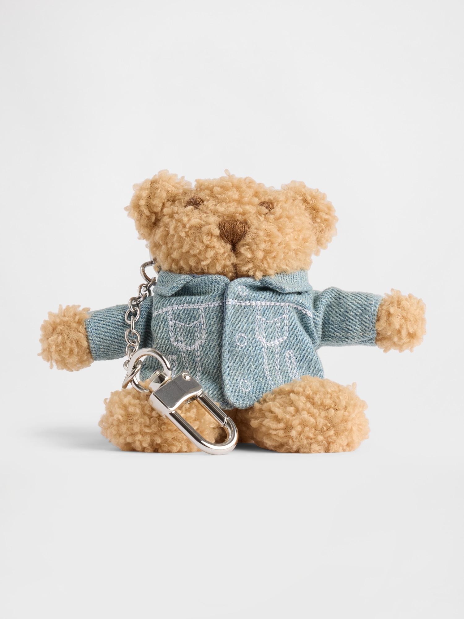 Brannan Bear Denim Jacket Keychain Charm