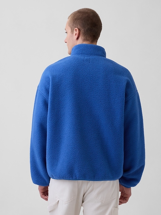 Image number 3 showing, Sherpa Oversized Half-Zip Pullover