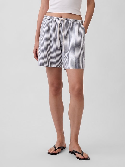 Image number 2 showing, Linen-Blend Easy Shorts