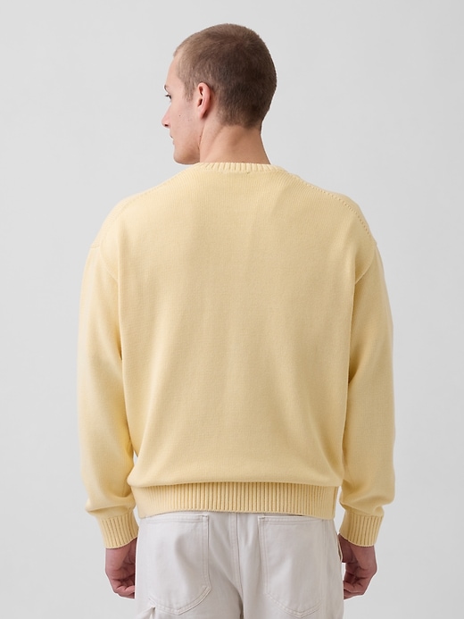Image number 3 showing, Relaxed Crewneck Crop Sweater