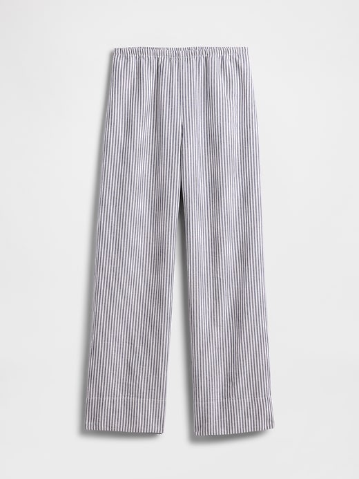 Image number 5 showing, Linen-Blend Relaxed Wide-Leg Pants